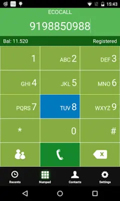 Ecocall android App screenshot 4