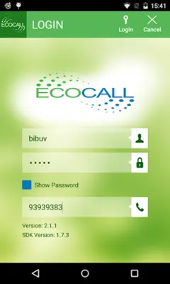 Ecocall android App screenshot 5